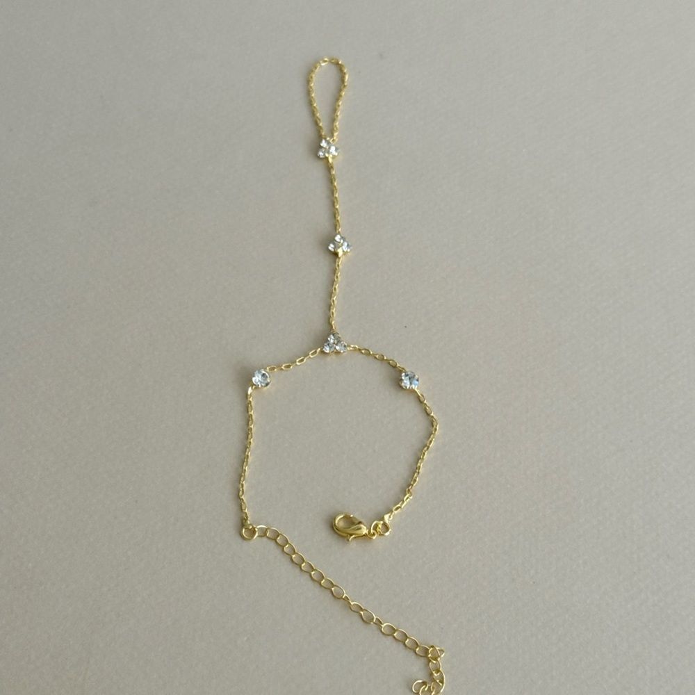 Diamond Hand Chain Bracelet M1729 - Picture 3 of 4